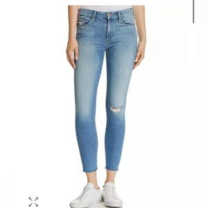 Mother “Looker Ankle Fray” Jeans